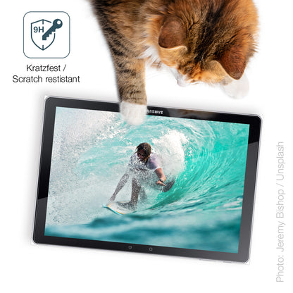 dipos Displayschutz für Samsung Galaxy Book 12 Zoll 1. Gen, transparente Oberfläche, perfekte Passform auch für die Rundungen