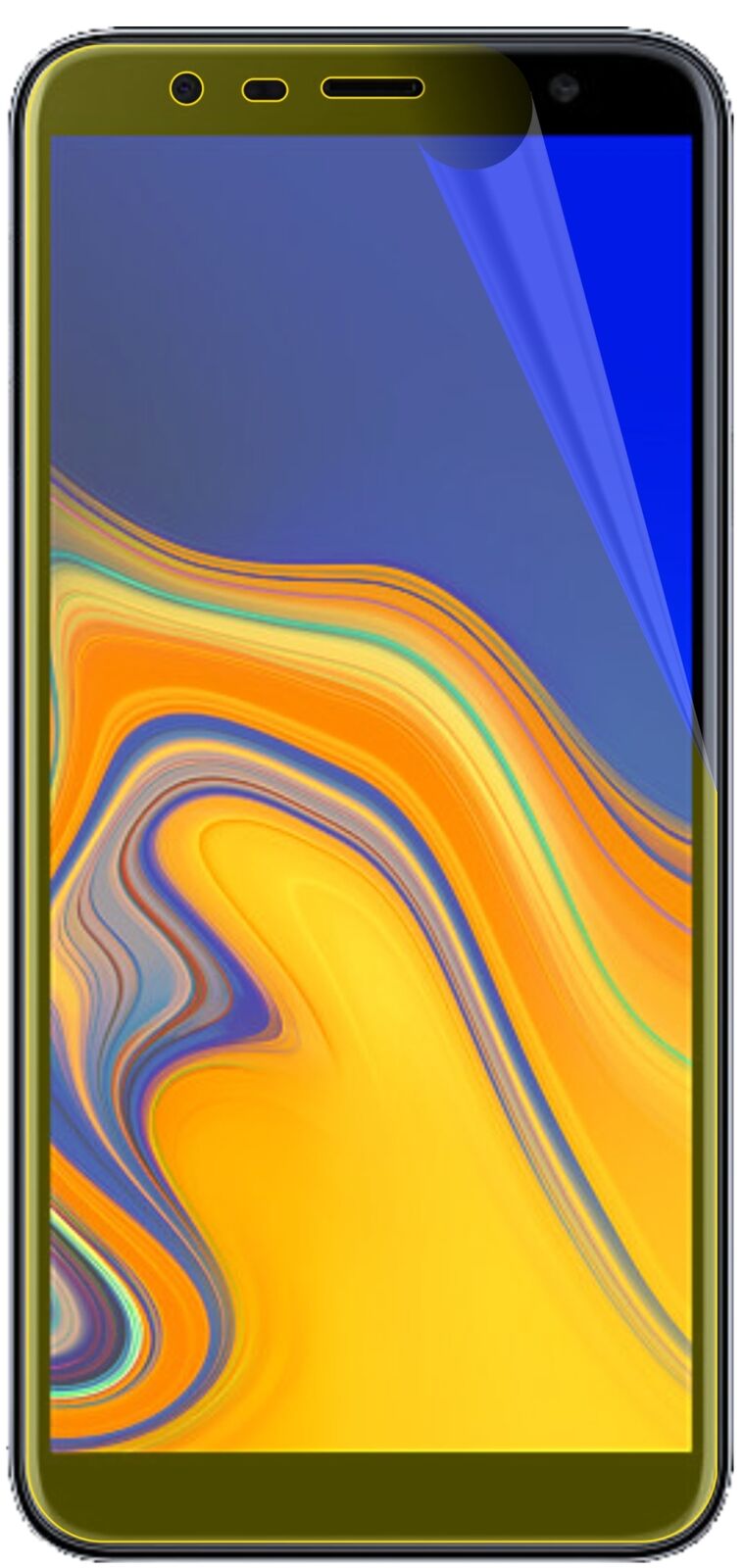dipos Displayschutz für Samsung Galaxy J4 Plus (2018), transparente Oberfläche, geringe Dicke und perfekte Passform