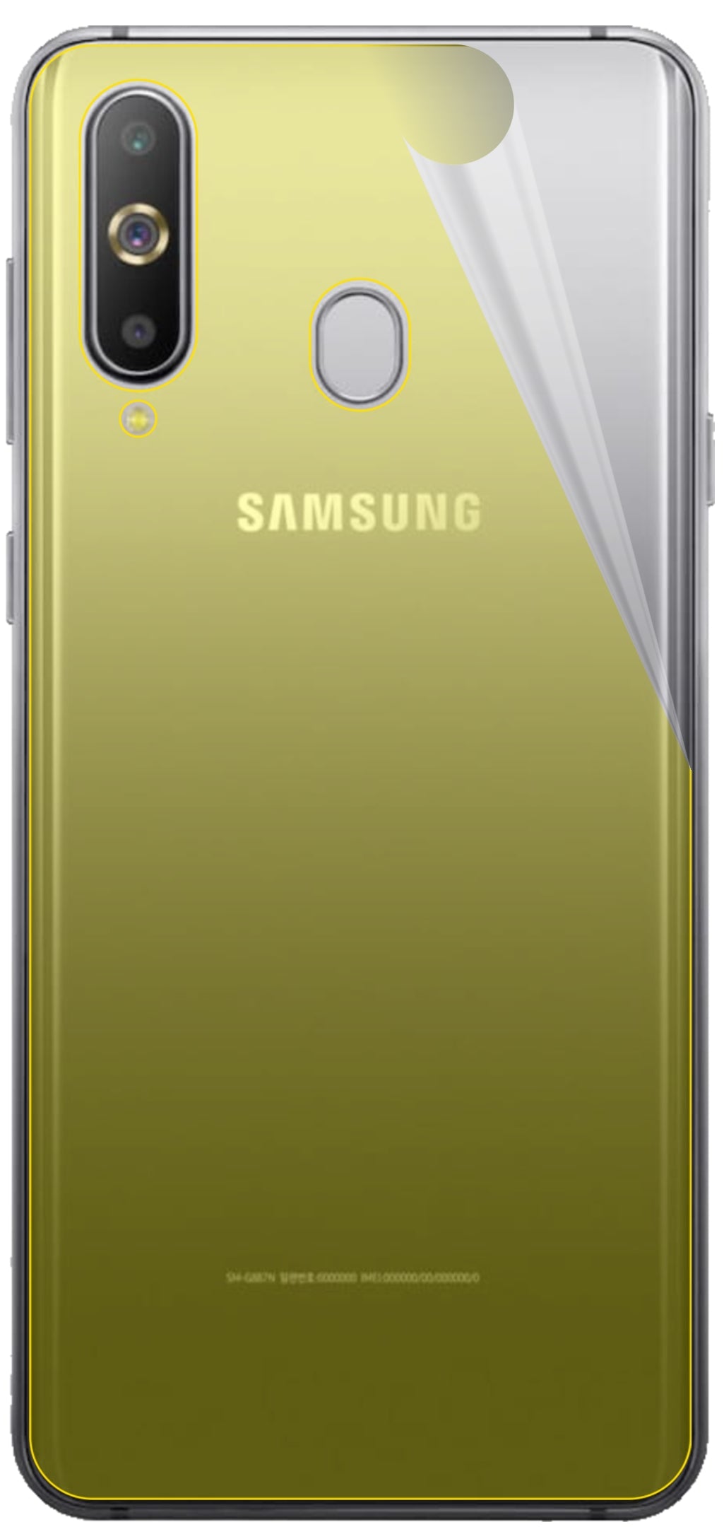 dipos Displayschutz für Samsung Galaxy M40 Rückseite, transparente Oberfläche, geringe Dicke und perfekte Passform