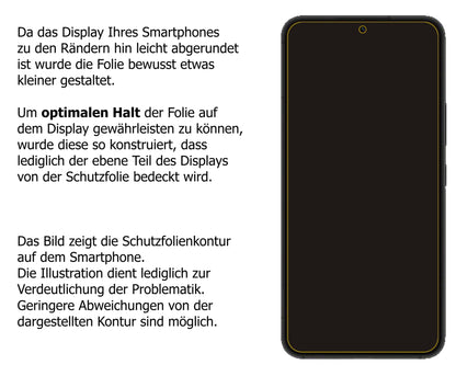 dipos Displayschutz für Samsung Galaxy S22 Plus, transparente Oberfläche, perfekte Passform auch für die Rundungen