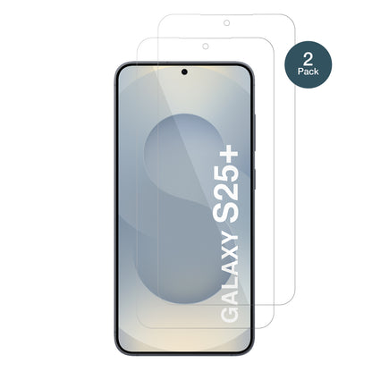 dipos Displayschutz für Samsung Galaxy S25+, transparente Oberfläche, perfekte Passform auch für die Rundungen