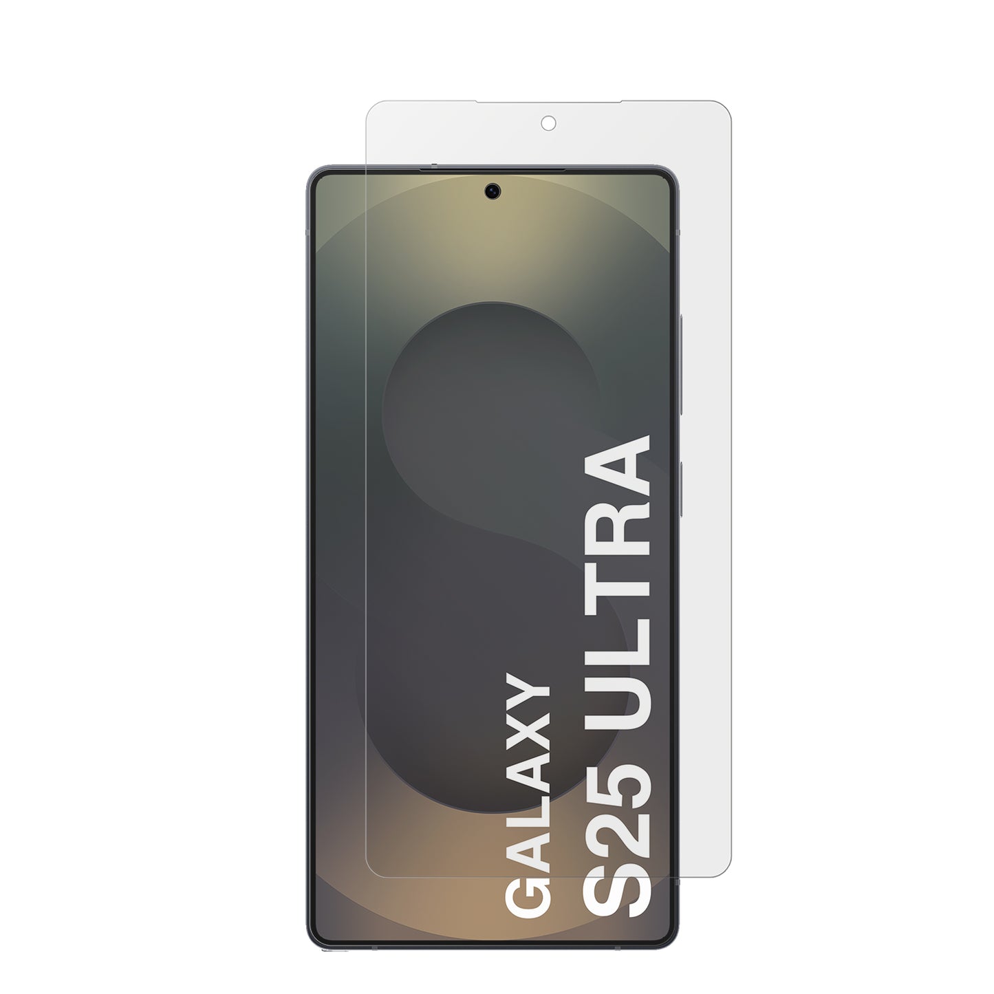 SamsungGalaxy S25 Ultra Enterprise Edition mit aufgebrachter dipos Displayschutzfolie, die lästige Fingerabdrücke minimiert