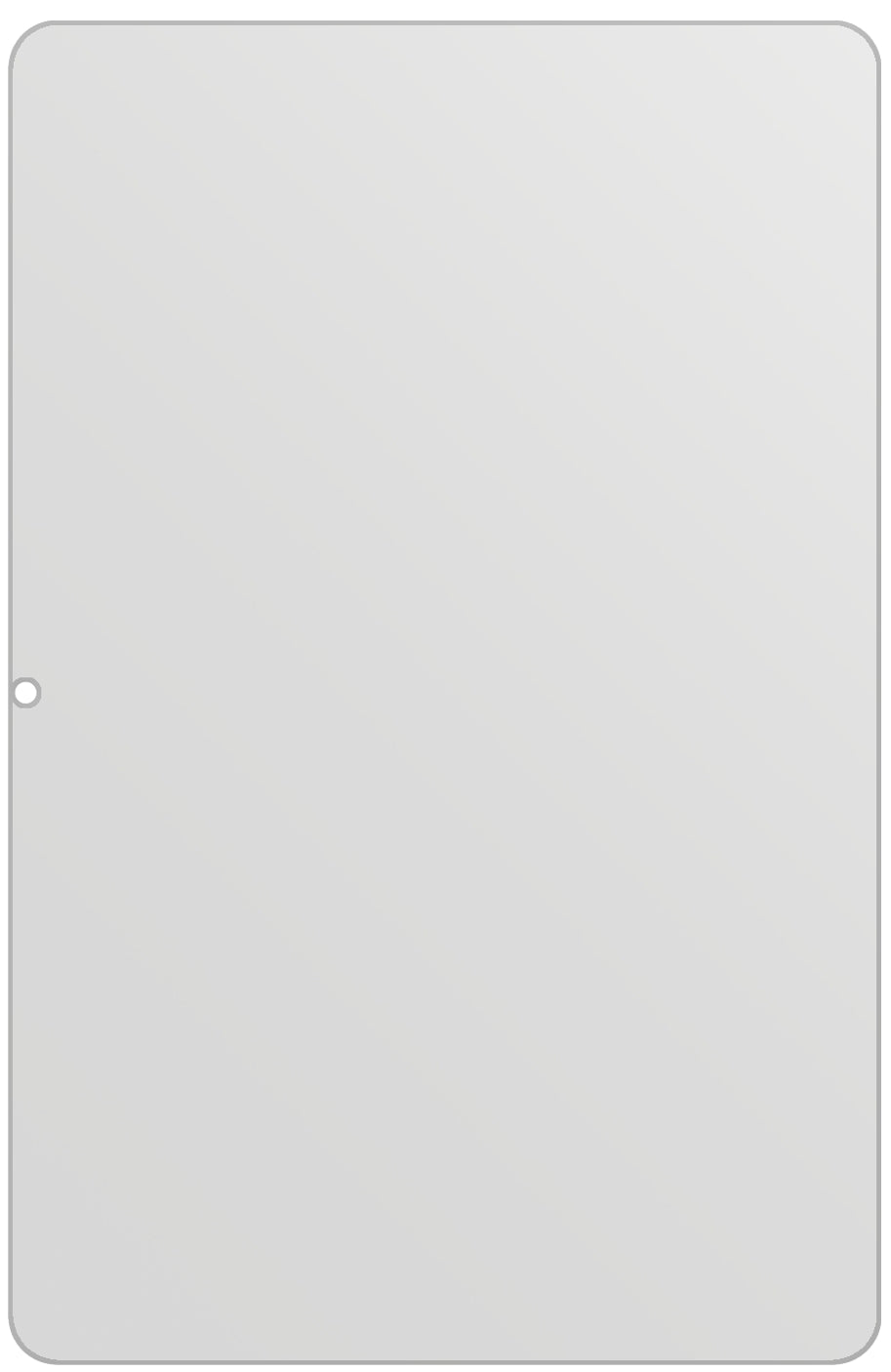 dipos Displayschutz für Samsung Galaxy Tab S8, mattierte Oberfläche, geringe Dicke und perfekte Passform
