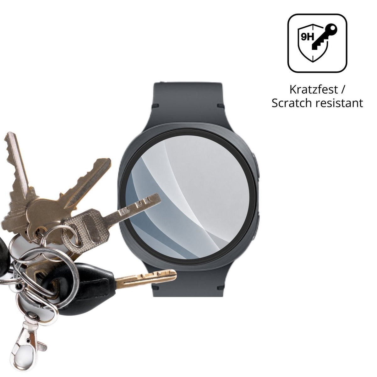 dipos Displayschutz für Samsung Galaxy Watch 8 40mm, mattierte Oberfläche, robuste Festigkeit und perfekte Passform