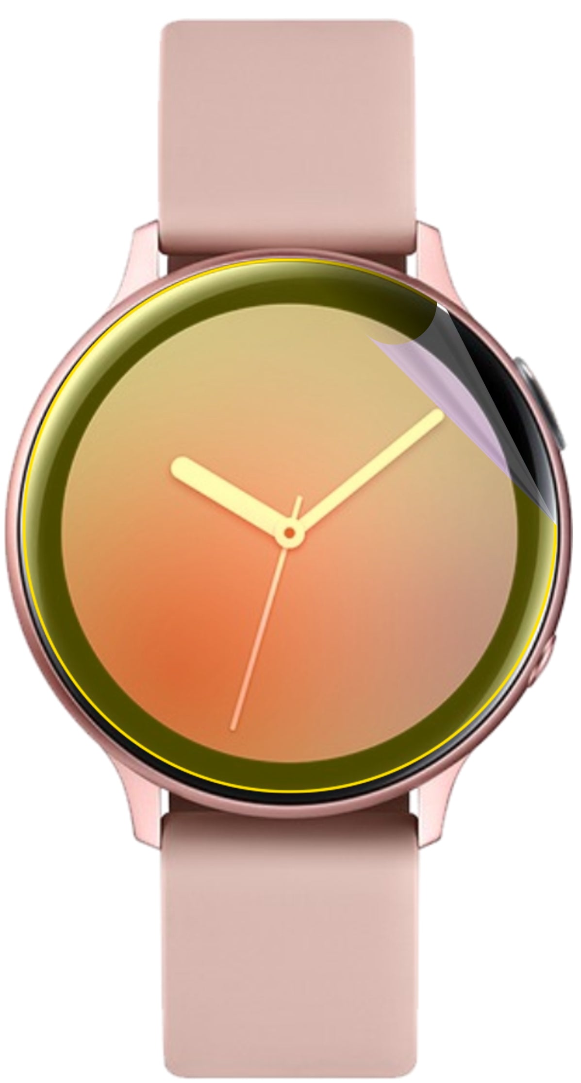 dipos Displayschutz für Samsung Galaxy Watch Active 2 40mm, transparente Oberfläche, geringe Dicke und perfekte Passform