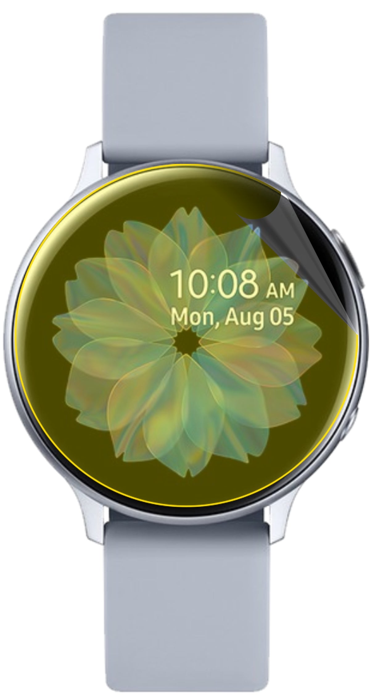 dipos Displayschutz für Samsung Galaxy Watch Active 2 44mm, transparente Oberfläche, geringe Dicke und perfekte Passform