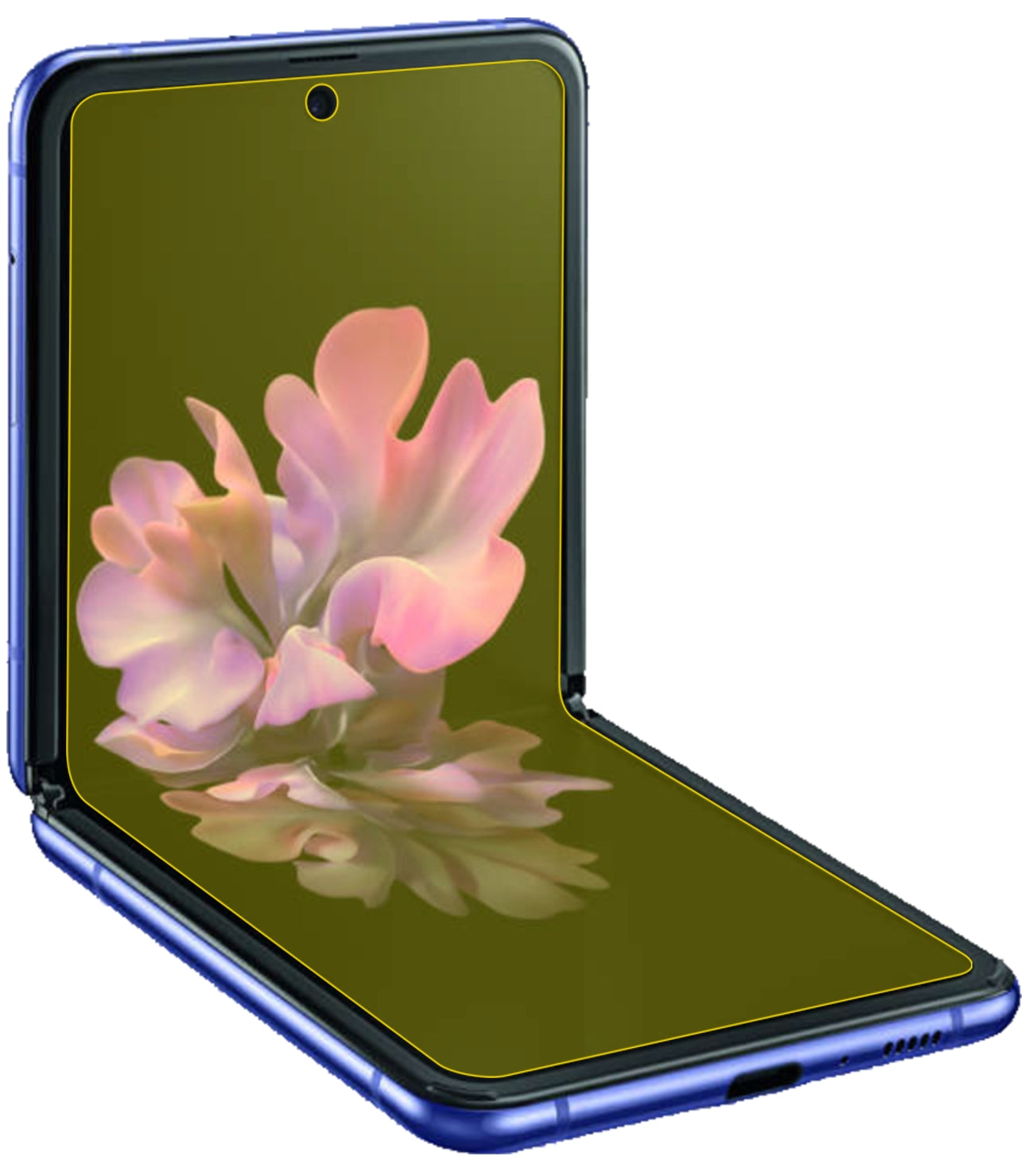 dipos Displayschutz für Samsung Galaxy Z Flip, transparente Oberfläche, geringe Dicke und perfekte Passform