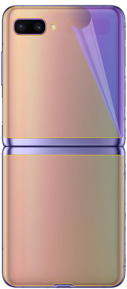 dipos Displayschutz für Samsung Galaxy Z Flip Rückseite, transparente Oberfläche, geringe Dicke und perfekte Passform