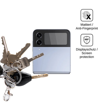 Screen Protector for Samsung Galaxy Z Flip4 5G Outside Privacy Filter 4-Way Protection dipos