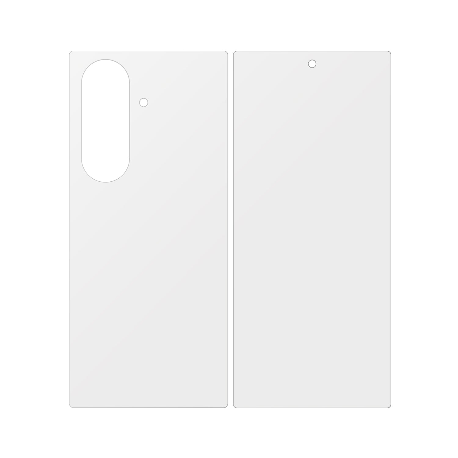 dipos Displayschutz für Samsung Galaxy Z Fold7 Aussenseite, mattierte Oberfläche, geringe Dicke und perfekte Passform