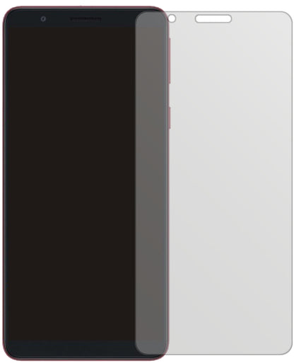 SamsungGalaxy A01 Core mit aufgebrachter dipos Displayschutzfolie, die lästige Fingerabdrücke minimiert