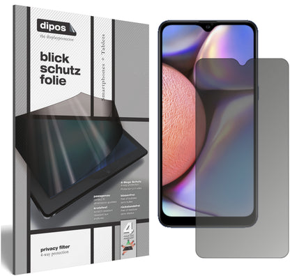Blickschutzfolie für Samsung Galaxy A10s matt Schutzfolie Privacy