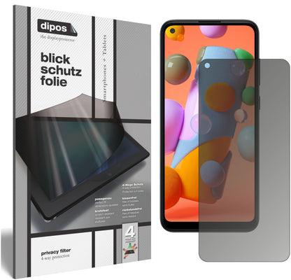 Blickschutzfolie für Samsung Galaxy A11 matt Schutzfolie Privacy