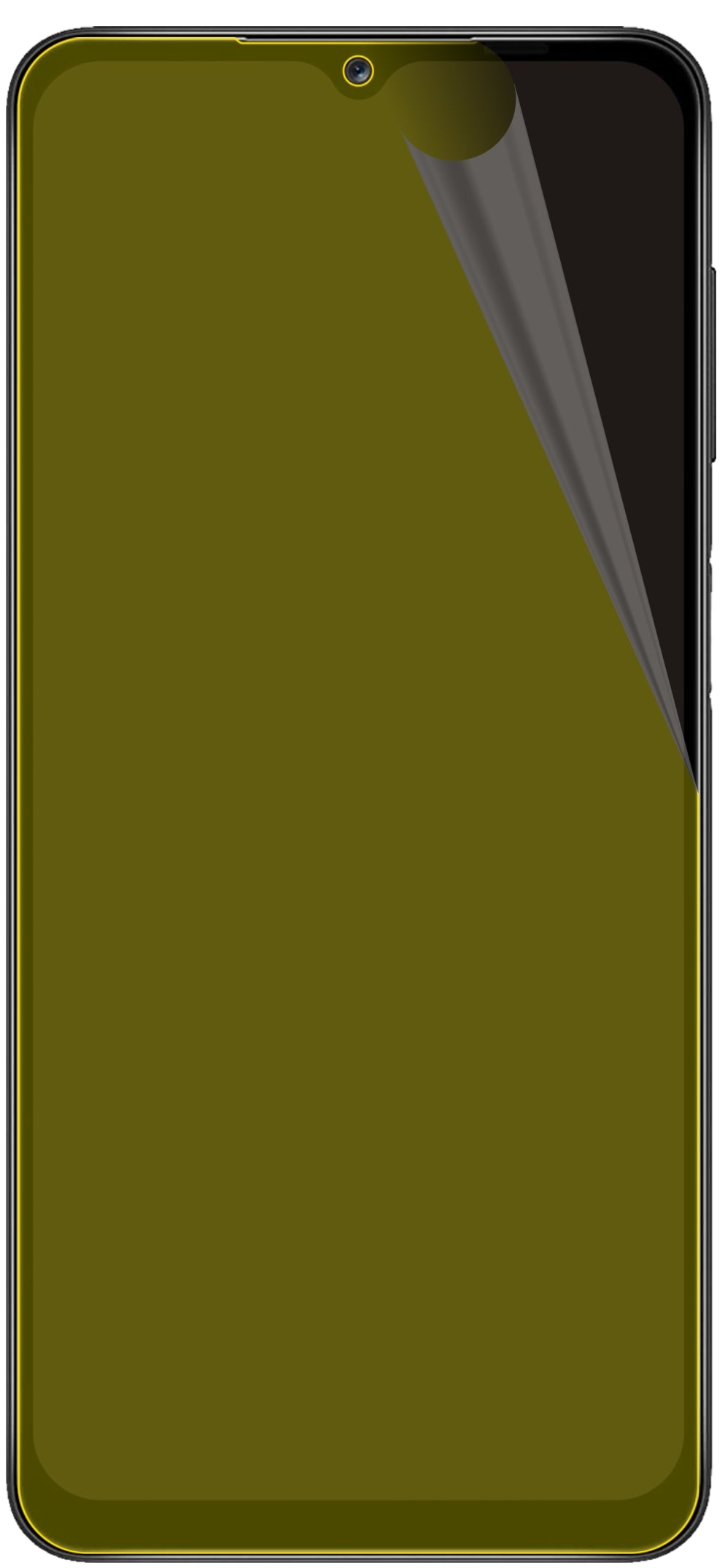 dipos Displayschutz für Samsung Galaxy A12 (SM-A127F), transparente Oberfläche, geringe Dicke und perfekte Passform