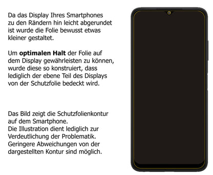 2x Schutzfolie matt für Samsung Galaxy A22 Display-Schutzfolie