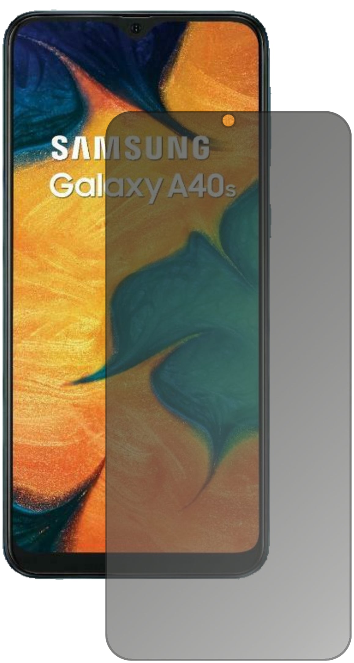 Blickschutzfolie für Samsung Galaxy A40s matt Schutzfolie Privacy