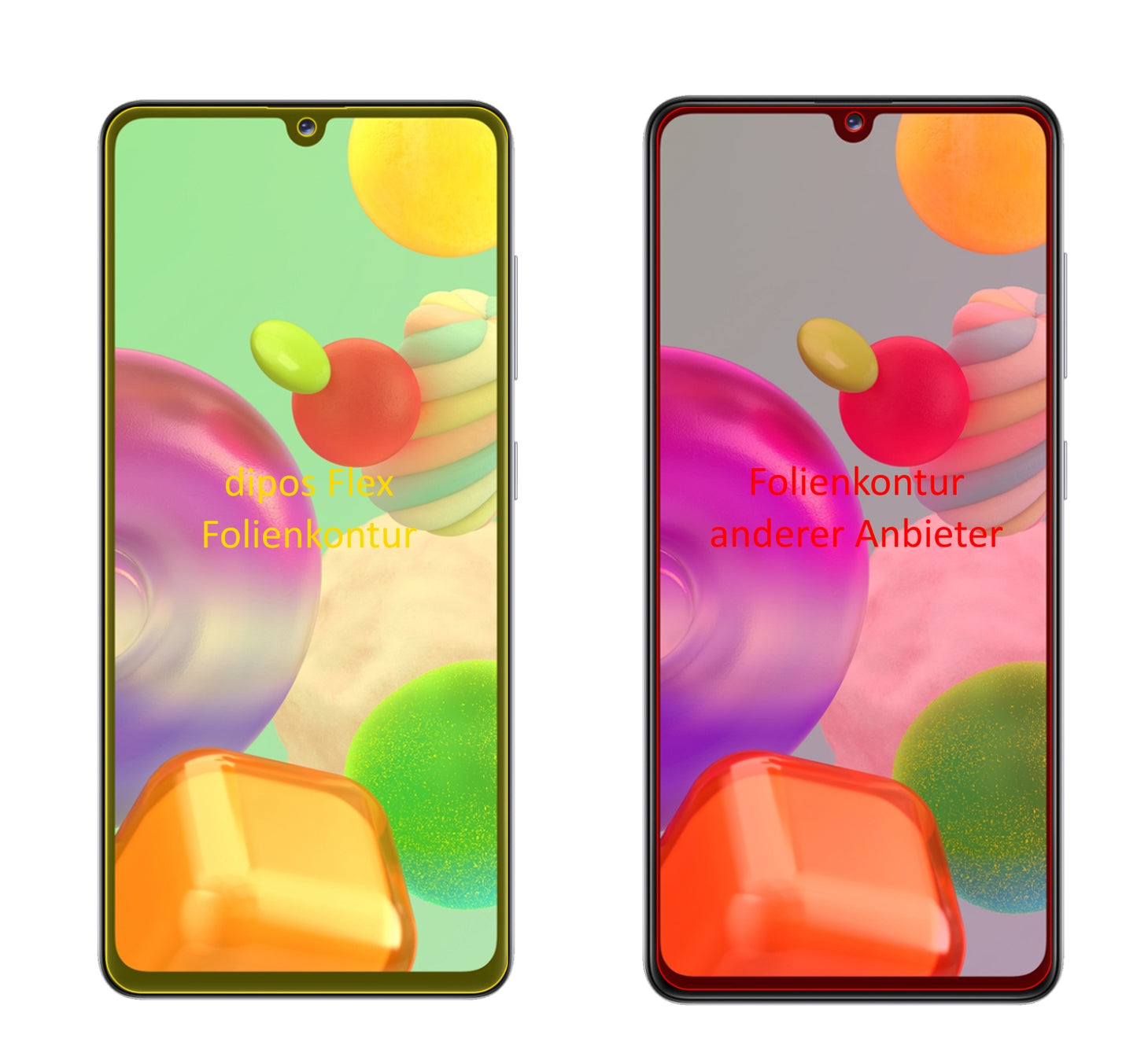 3x 3D Full Cover Schutzfolie für Samsung Galaxy A41