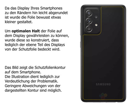 5x Schutzfolie matt für Samsung Galaxy A52s 5G Rückseite Display-Schutzfolie