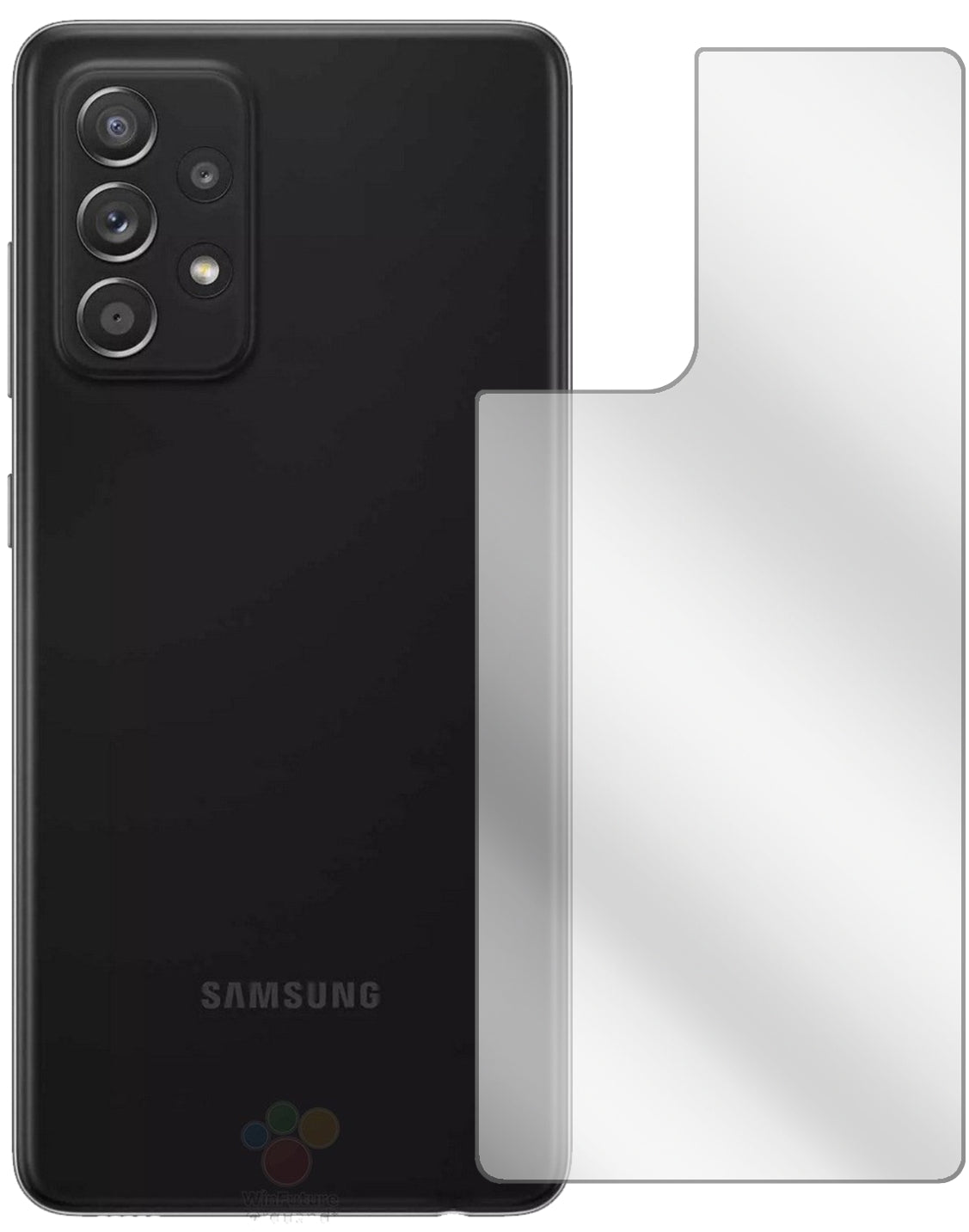 1x Schutzfolie klar für Samsung Galaxy A52s 5G Rückseite Display-Schutzfolie