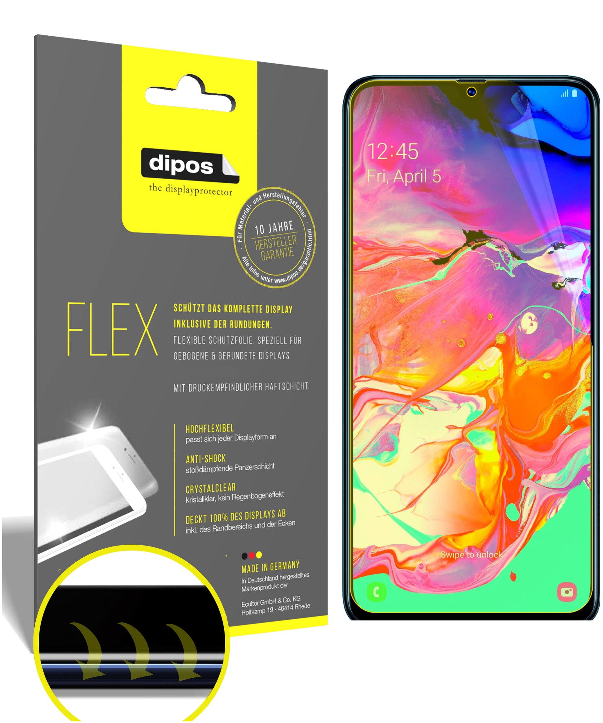 3D Full Cover Displayschutzfolie: Case-freundlicher Schutz mit perfekter Passform für dein Display. 