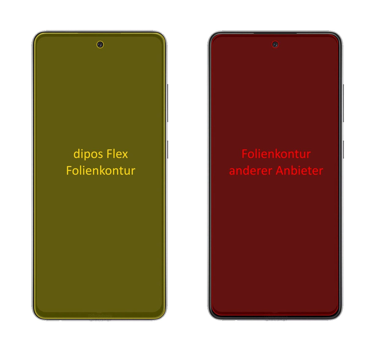 3x Screen Protector for Samsung Galaxy A72 5G Protective Film covers 100% dipos