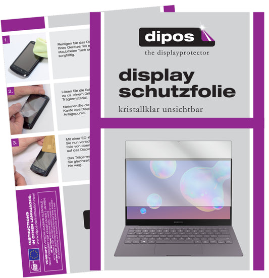 1x Schutzfolie klar für Samsung Galaxy Book S Display-Schutzfolie