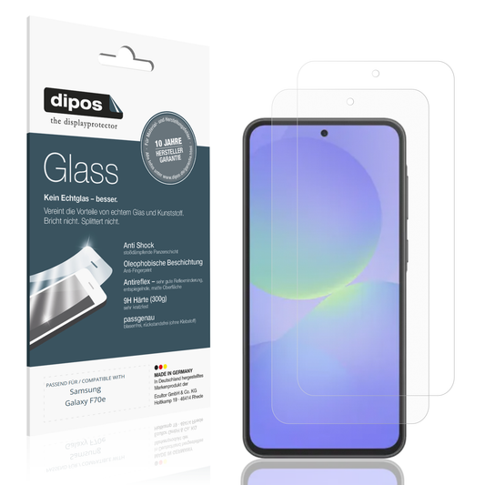 Matte Displayschutzfolie von dipos passend für Samsung Galaxy F70e, 9H kratzfest und blasenfrei montiert