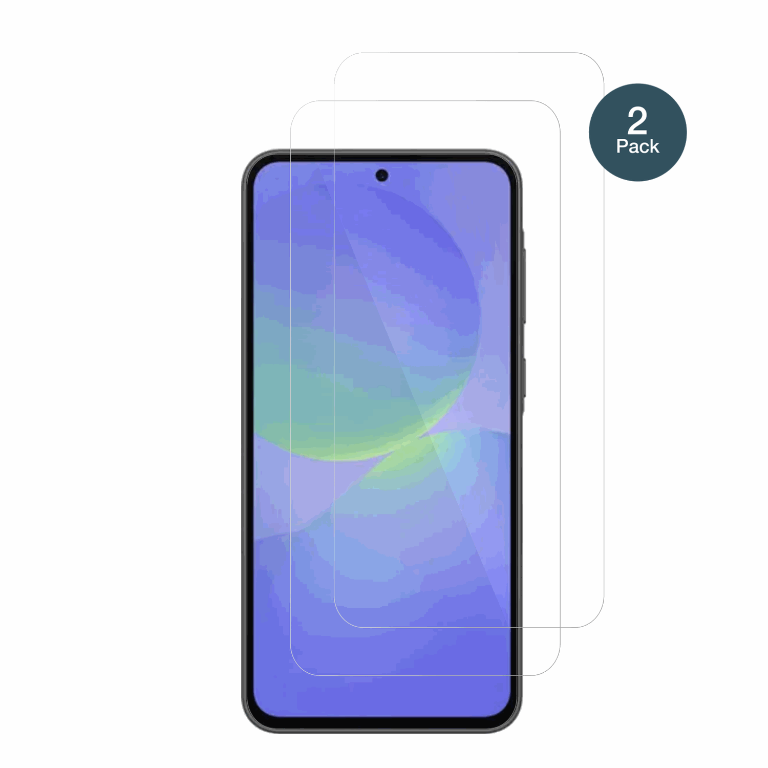 SamsungGalaxy F70e mit aufgebrachter dipos Flex Schutzfolie, glasklare Darstellung ohne Einschränkungen