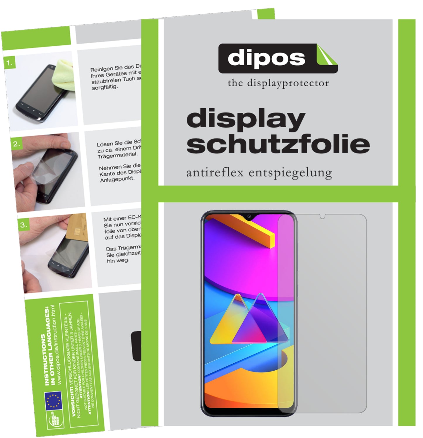 1x Schutzfolie matt für Samsung Galaxy M10s Display-Schutzfolie