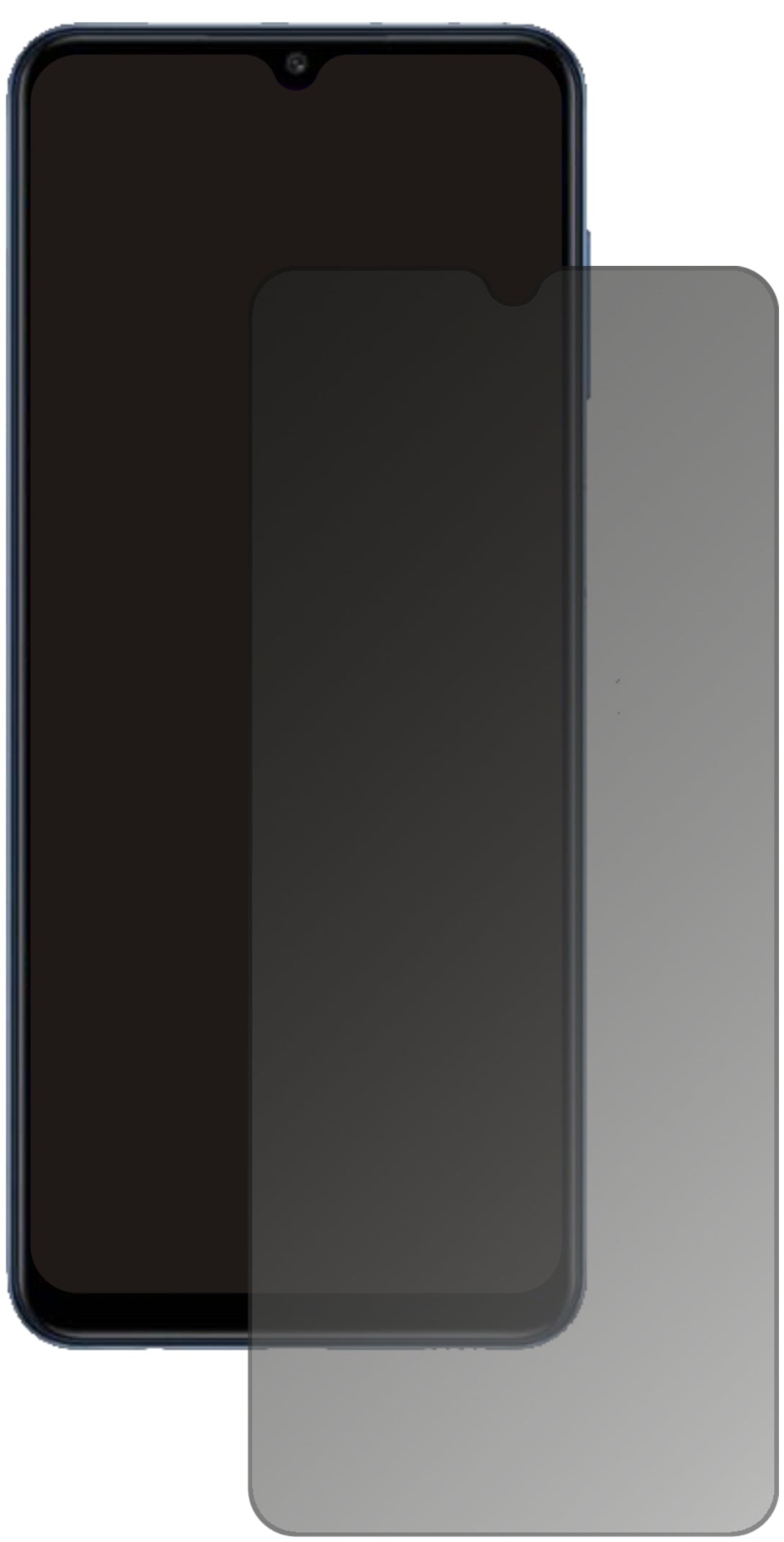 Blickschutzfolie für Samsung Galaxy M12 matt Schutzfolie Privacy