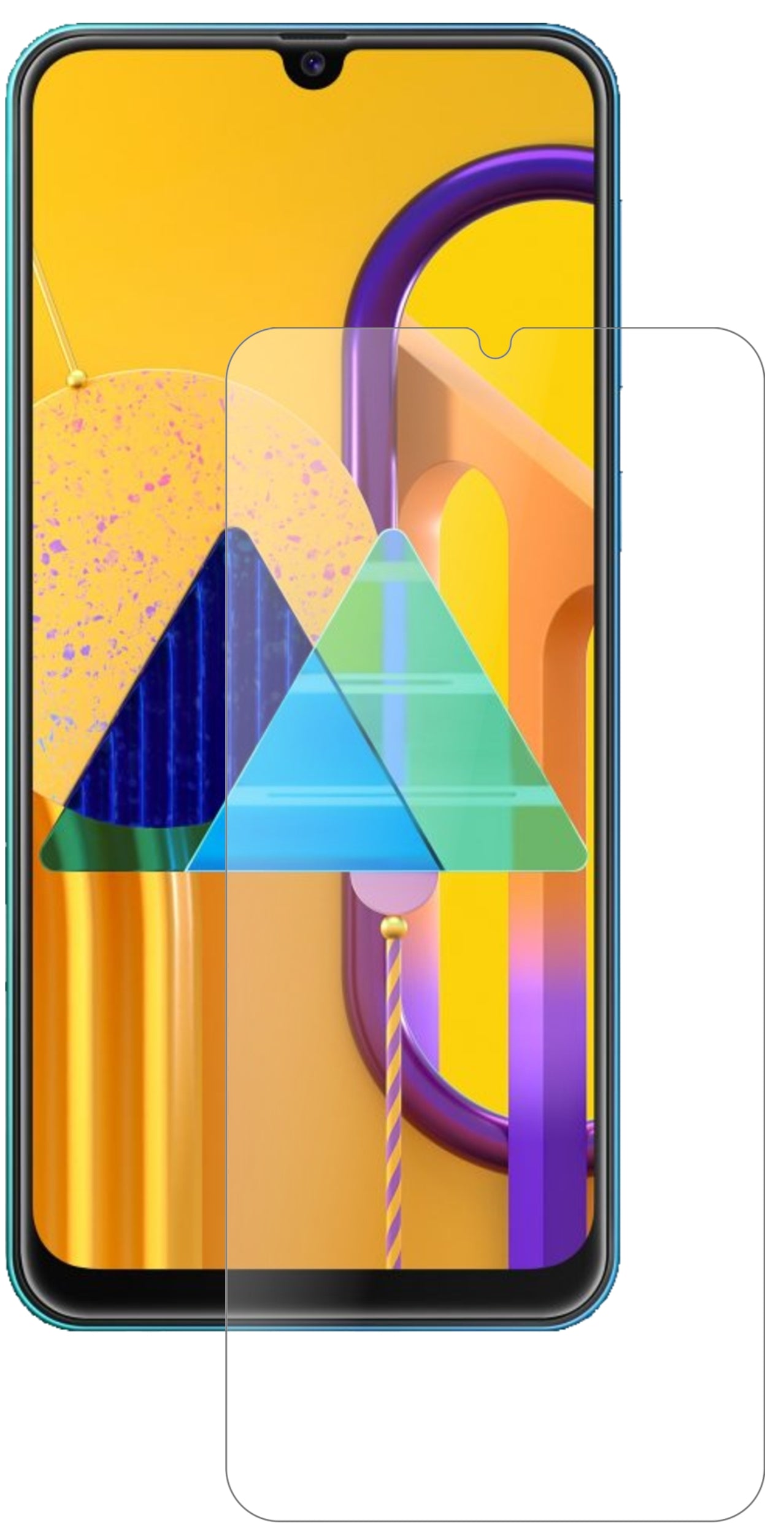 2x 9H Schutzfolie matt für Samsung Galaxy M31 Panzerfolie
