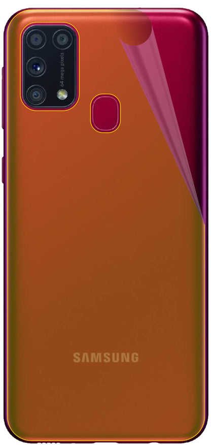 dipos Displayschutz für Samsung Galaxy M31 Rückseite, transparente Oberfläche, geringe Dicke und perfekte Passform