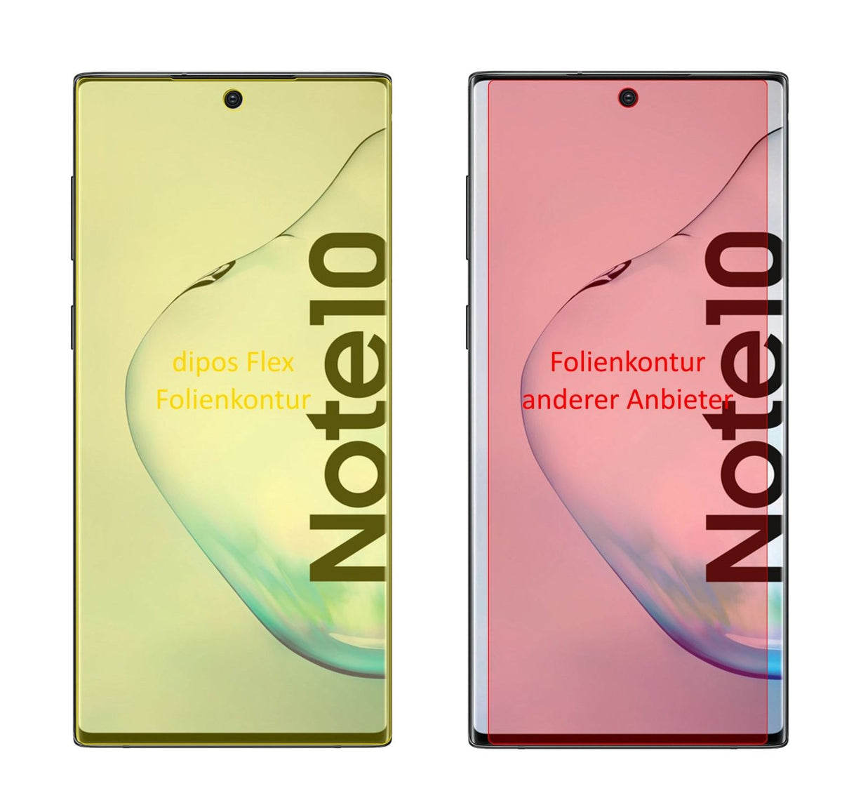 3x Screen Protector for Samsung Galaxy Note 10 5G Protective Film covers 100%