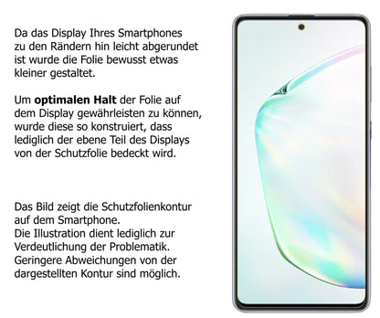 Schutzfolie mit optimaler Passform, zur Verwendung mit Hüllen geeignet