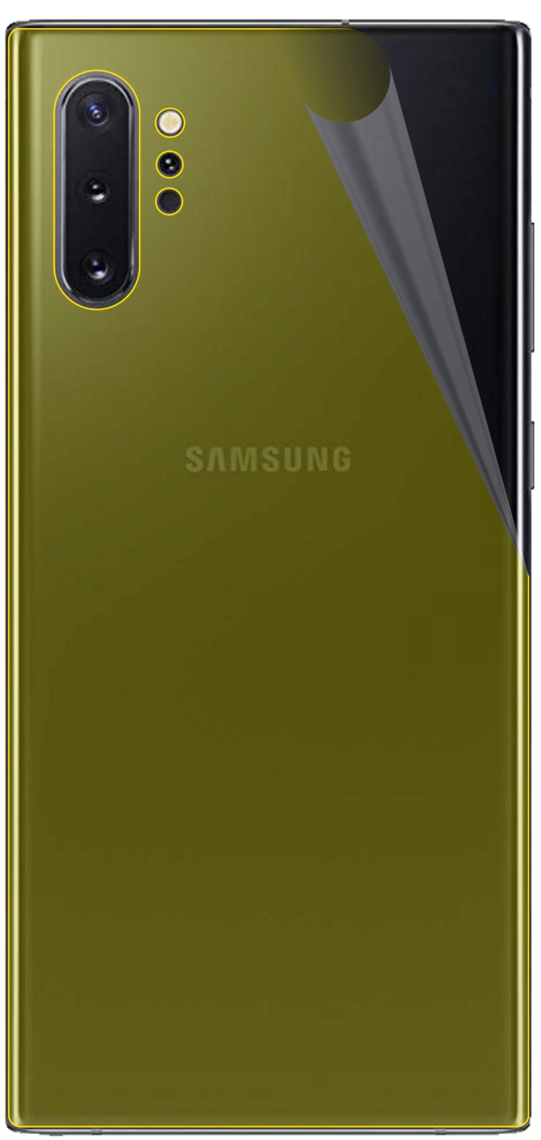 dipos Displayschutz für Samsung Galaxy Note 10 Plus 5G Rückseite, transparente Oberfläche, geringe Dicke und perfekte Passform
