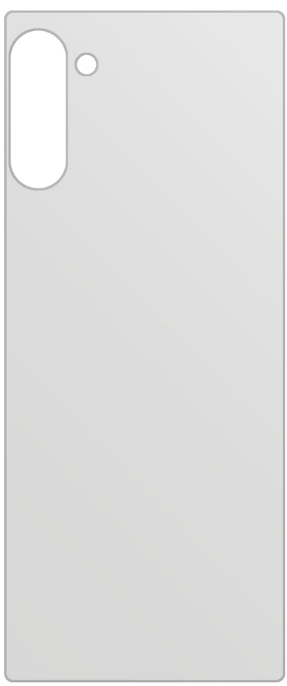 dipos Displayschutz für Samsung Galaxy Note 10 5G Rückseite, mattierte Oberfläche, geringe Dicke und perfekte Passform