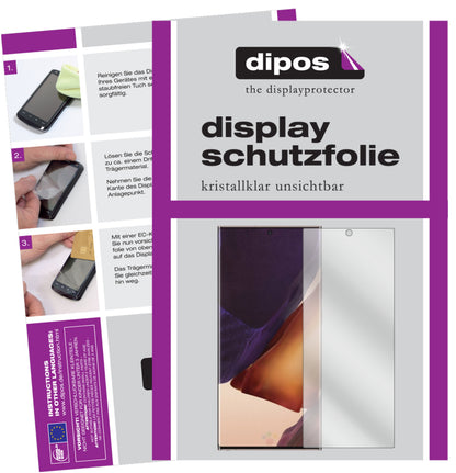 2x Schutzfolie klar für Samsung Galaxy Note 20 Ultra 5G Display-Schutzfolie