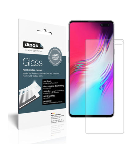 Matte Displayschutzfolie von dipos passend für Samsung Galaxy S10 5G, 9H kratzfest und blasenfrei montiert
