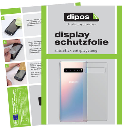 1x Schutzfolie matt für Samsung Galaxy S10 5G Rückseite Display-Schutzfolie