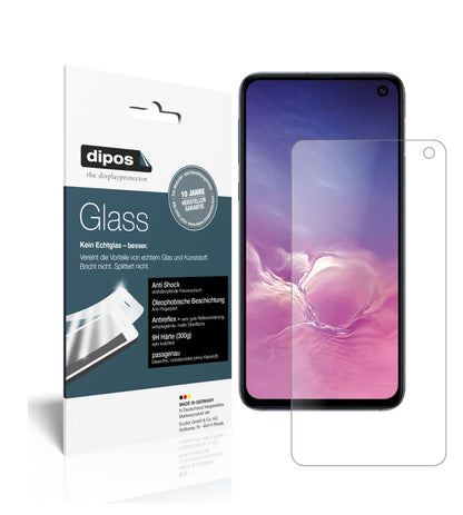 Matte Displayschutzfolie von dipos passend für Samsung Galaxy S10e, 9H kratzfest und blasenfrei montiert