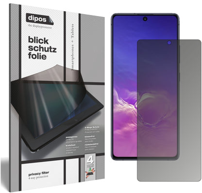 Blickschutzfolie für Samsung Galaxy S10 Lite matt Schutzfolie Privacy