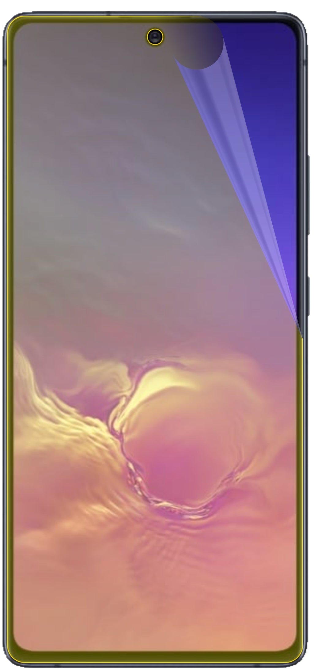 dipos Displayschutz für Samsung Galaxy S10 Lite, transparente Oberfläche, geringe Dicke und perfekte Passform