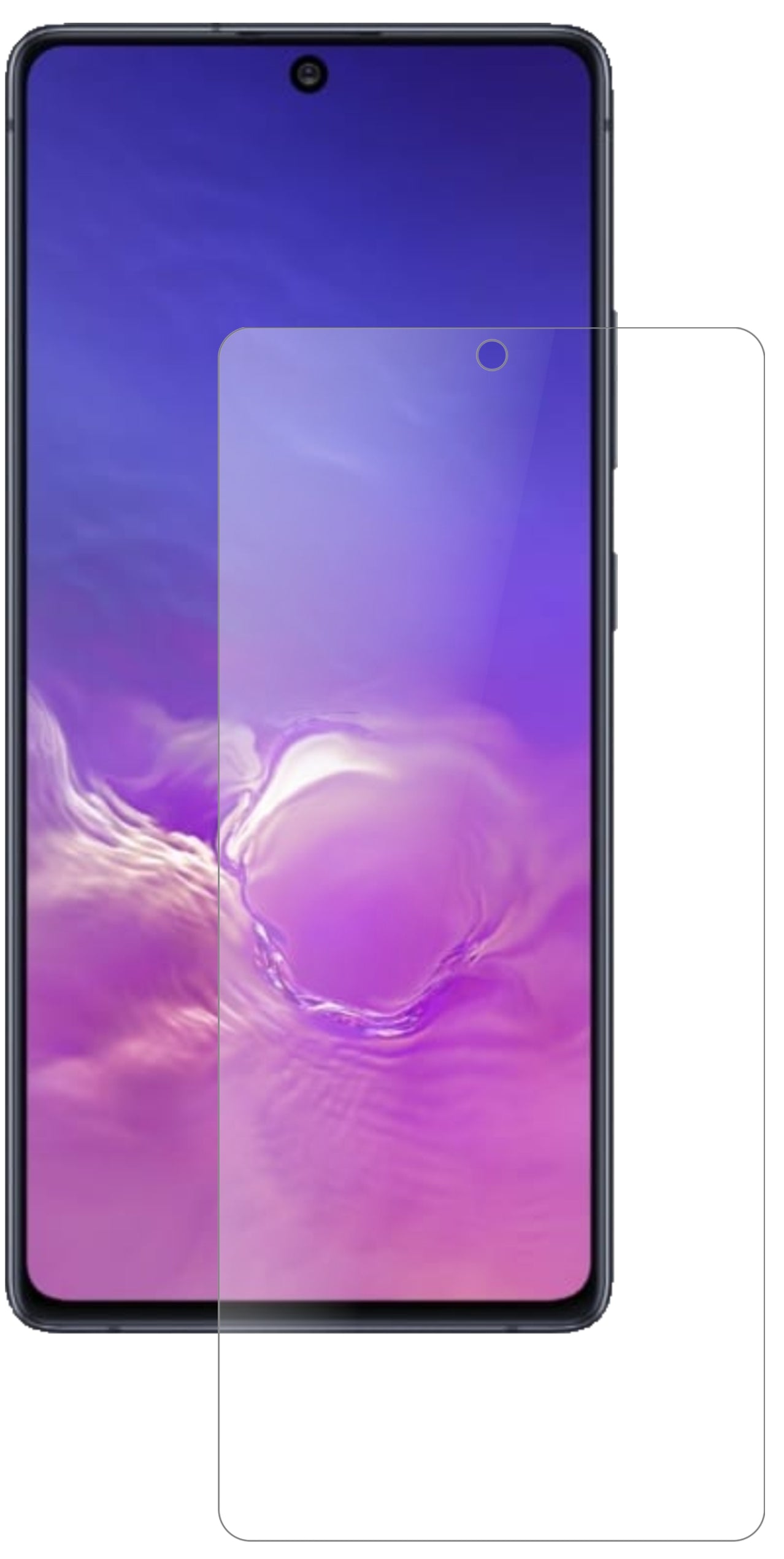 2x 9H Schutzfolie matt für Samsung Galaxy S10 Lite Panzerfolie