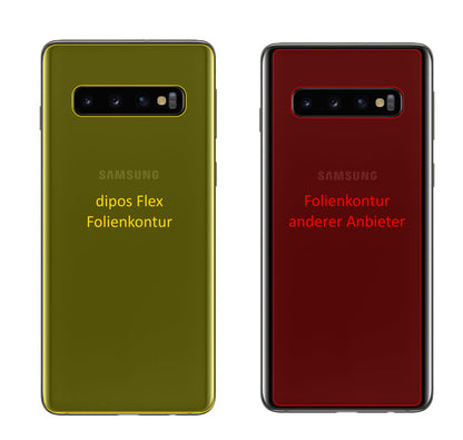3x 3D Full Cover Schutzfolie für Samsung Galaxy S10 Rückseite