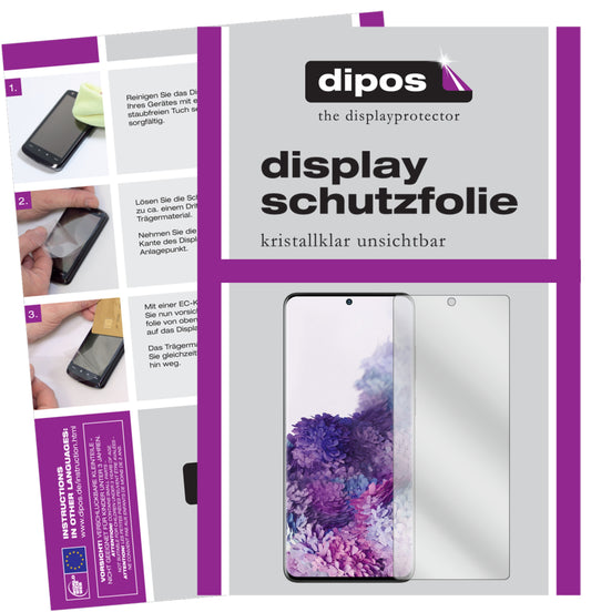 4x Schutzfolie klar für Samsung Galaxy S20 Display-Schutzfolie