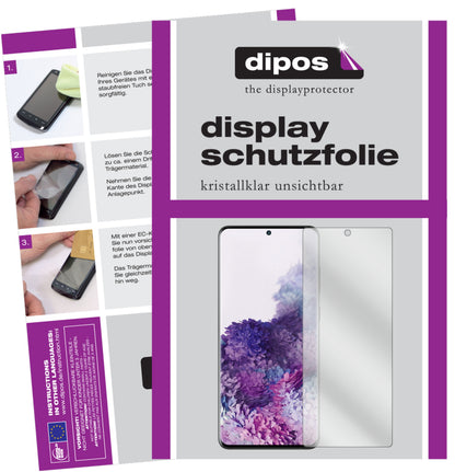 4x Schutzfolie klar für Samsung Galaxy S20 Plus 5G Display-Schutzfolie