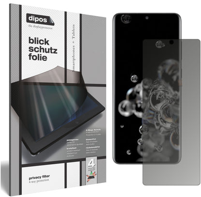 Blickschutzfolie für Samsung Galaxy S20 Ultra 5G matt Schutzfolie Privacy