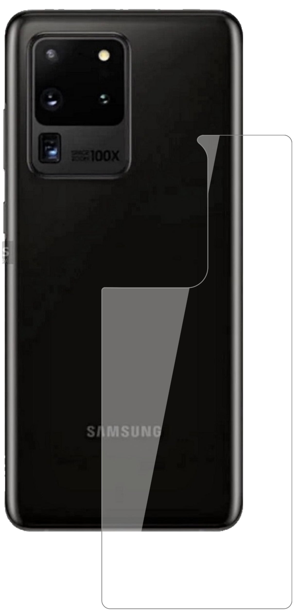 1x 9H Schutzfolie für Samsung Galaxy S20 Ultra Rückseite Panzerfolie