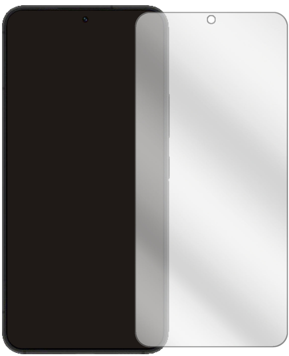 SamsungGalaxy S22 Plus mit aufgebrachter dipos Displayschutzfolie, glasklare Darstellung ohne Einschränkungen