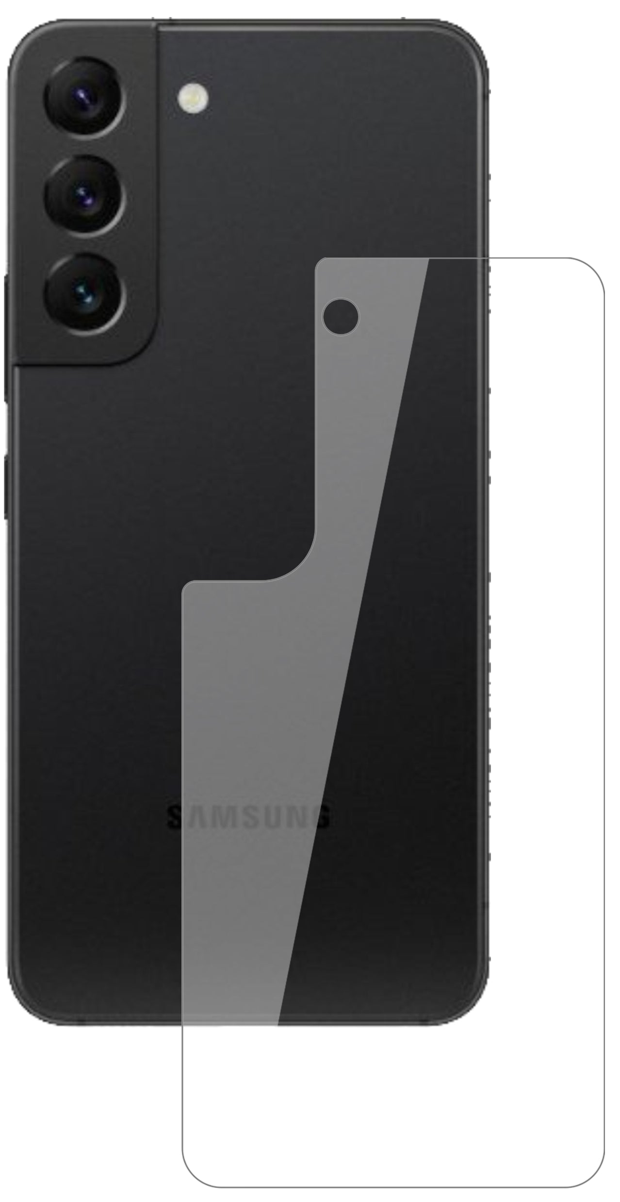 1x 9H Schutzfolie für Samsung Galaxy S22 Rückseite Panzerfolie